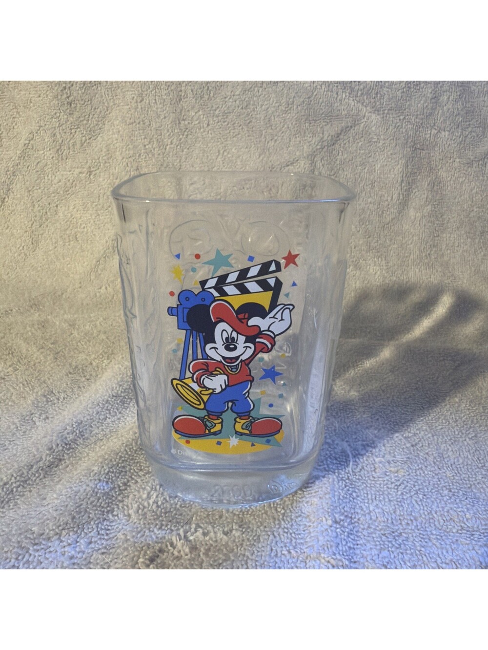 2000 McDonalds Walt Disney World Mickey Mouse Glass Cup Disney Studio Millennium